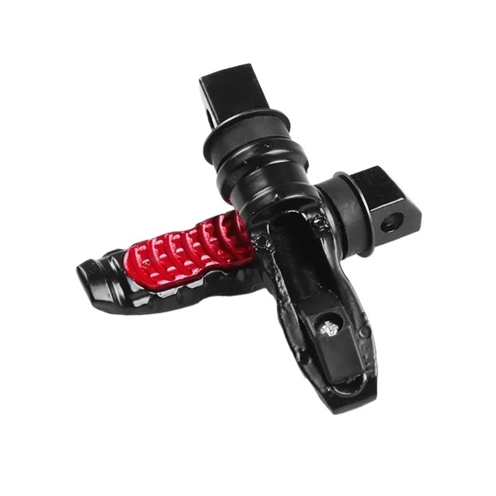 MEUIXT Universal 1 paar Motorrad Hinten Passagier Fußrasten Pedale Fußstütze Roller Fuß-Peg Motorrad Pedal Änderung Aluminium(Red) von MEUIXT