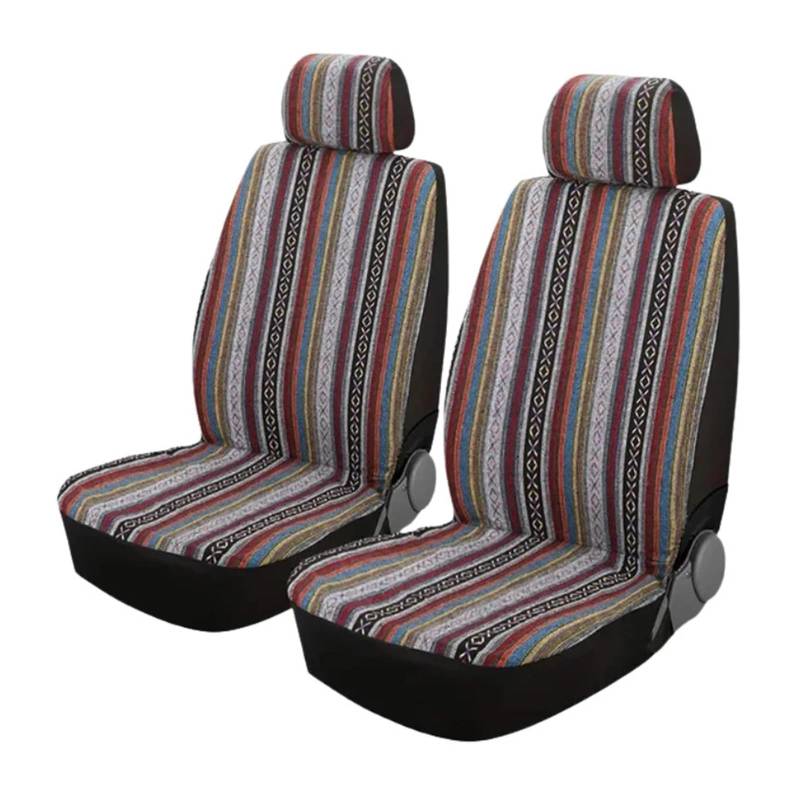 MEUIXT Universal Auto Dekoration Auto Ersatzteile Innen Zubehör Auto Sitzbezüge Zubehör Komplette Set Kompatibel Mit Auto(2 Front Seats) von MEUIXT