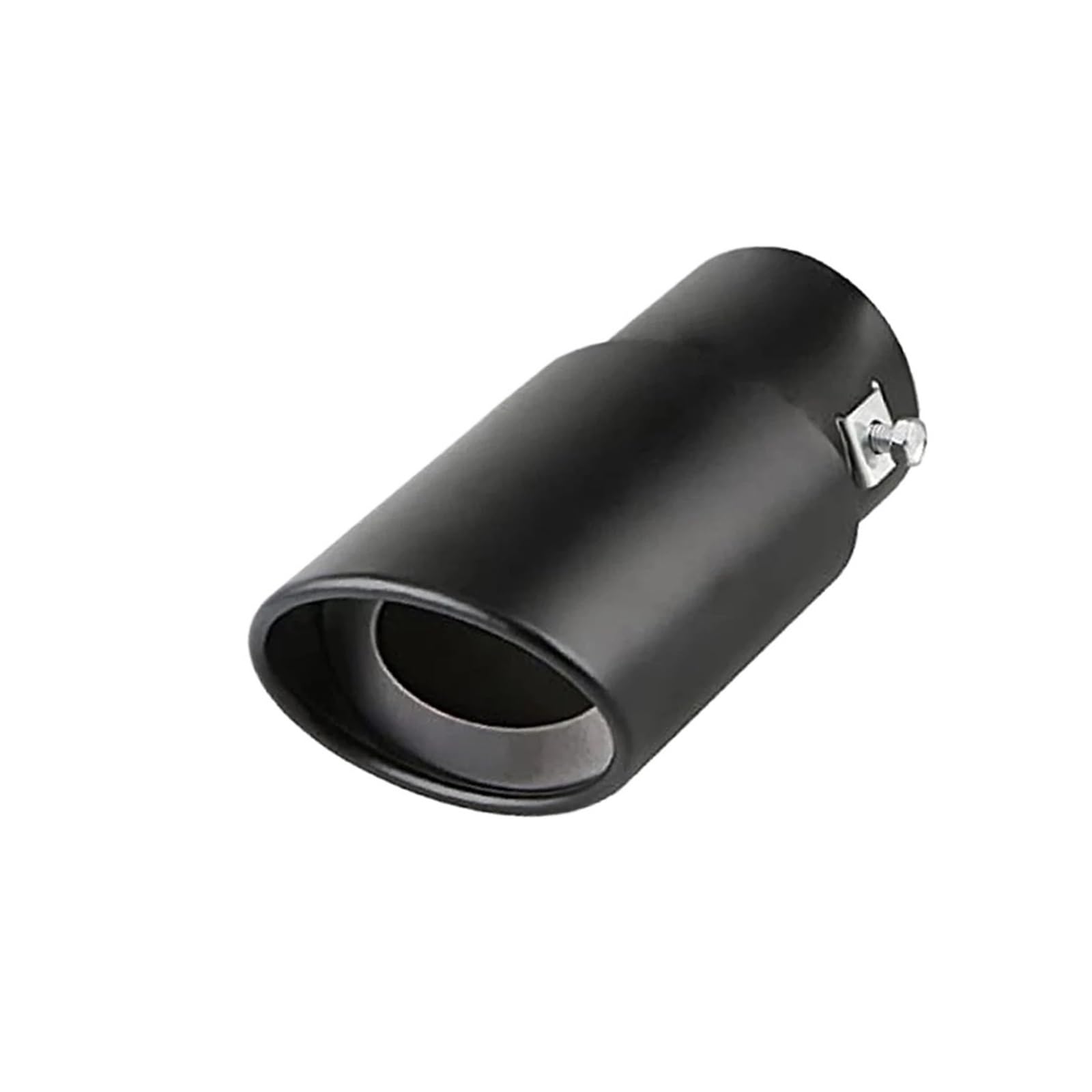 MEUIXT Universal-Autoauspuffrohr Auto-Heckumbauteile Schwarz Edelstahl-Auspuffspitze Endrohr Throat Liner Zubehör(Straight-black) von MEUIXT