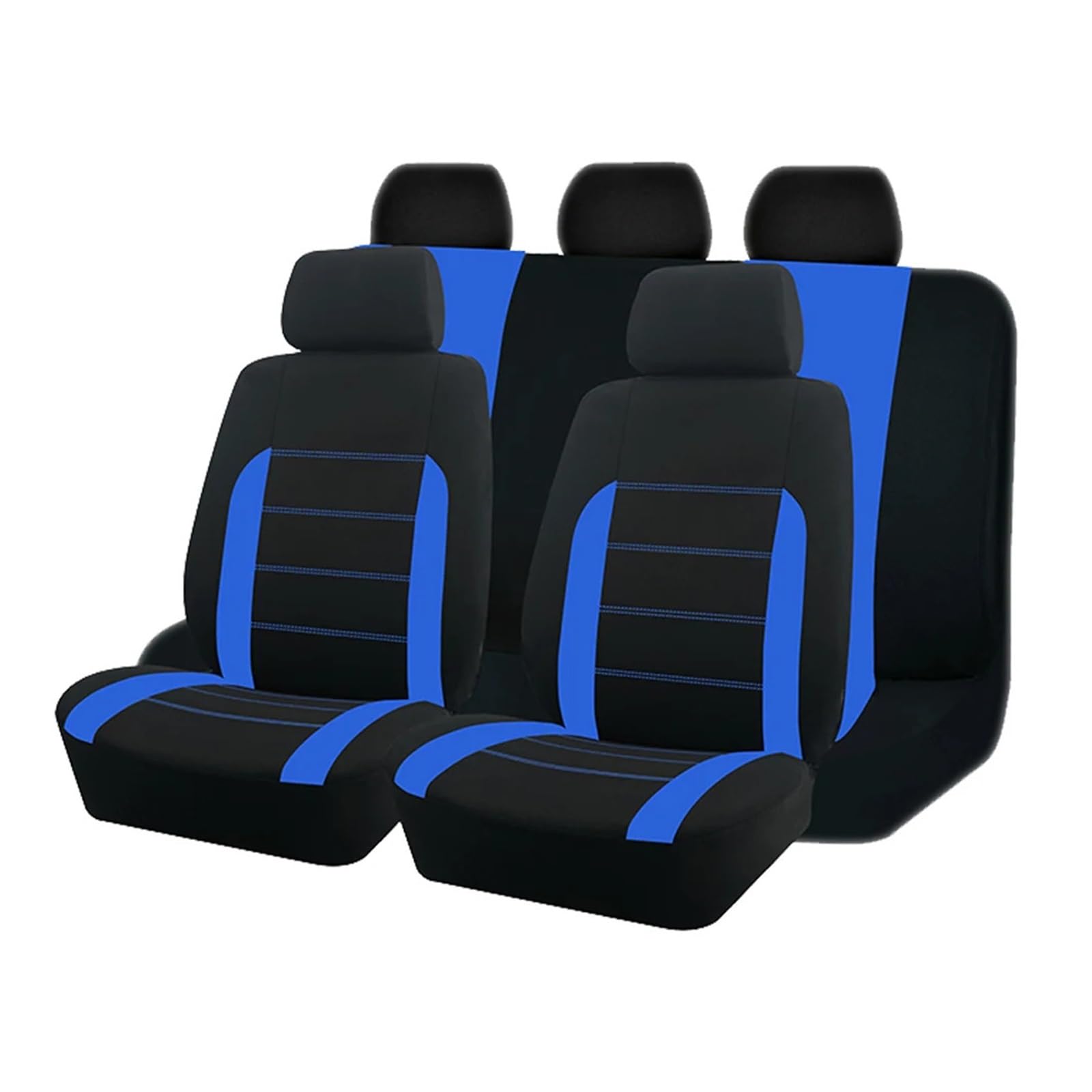 MEUIXT Universal Stoff Autositzbezüge Kompatibel Mit Den Meisten Auto LKW Van Auto Zubehör Innen Sitzbezüge Auto(Blue 5 seat) von MEUIXT