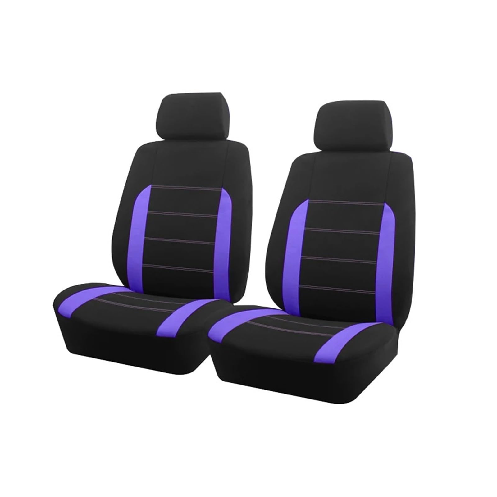 MEUIXT Universal Stoff Autositzbezüge Kompatibel Mit Den Meisten Auto LKW Van Auto Zubehör Innen Sitzbezüge Auto(Purple 2 seat) von MEUIXT