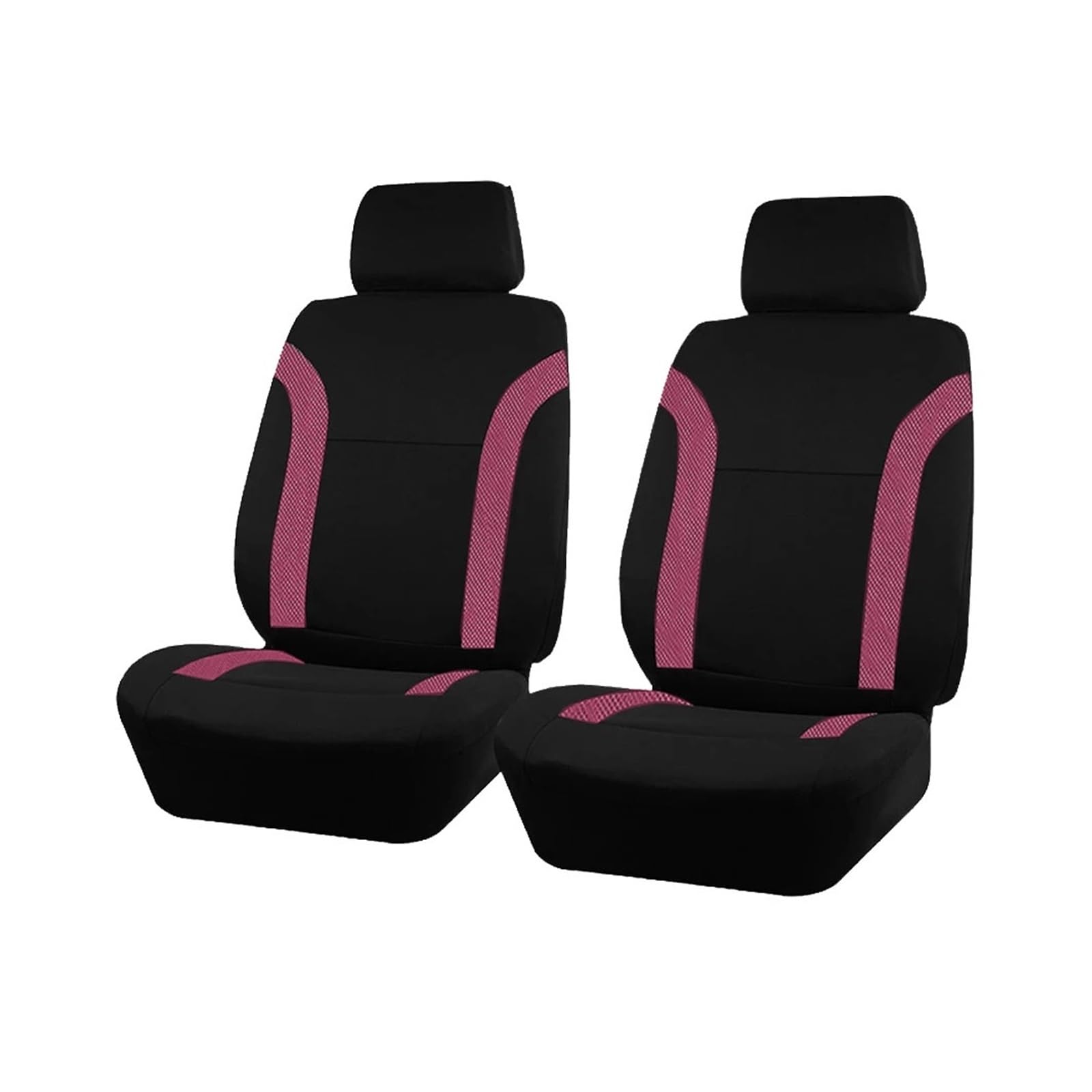 MEUIXT Universelle, atmungsaktive Autositzbezüge, Air-Mesh-Gewebe, Spleißen mit Polyestergewebe, kompatibel mit den meisten Autozubehör-Innenräumen(Pink 2 Front seat) von MEUIXT