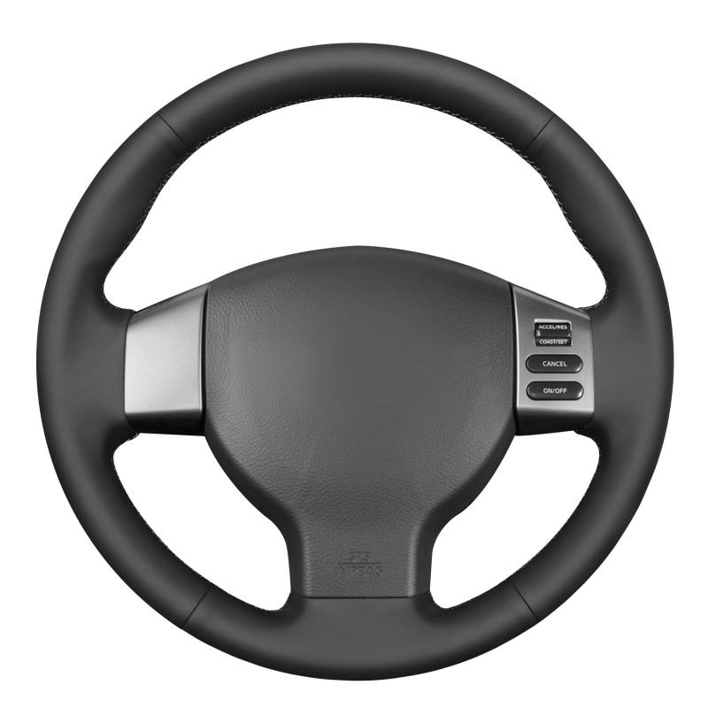 MEWANT Lenkradbezug aus Leder, handgenäht, für Nissan Tiida 2004–2010, Lenkradzubehör für Nissan Tiida von MEWANT