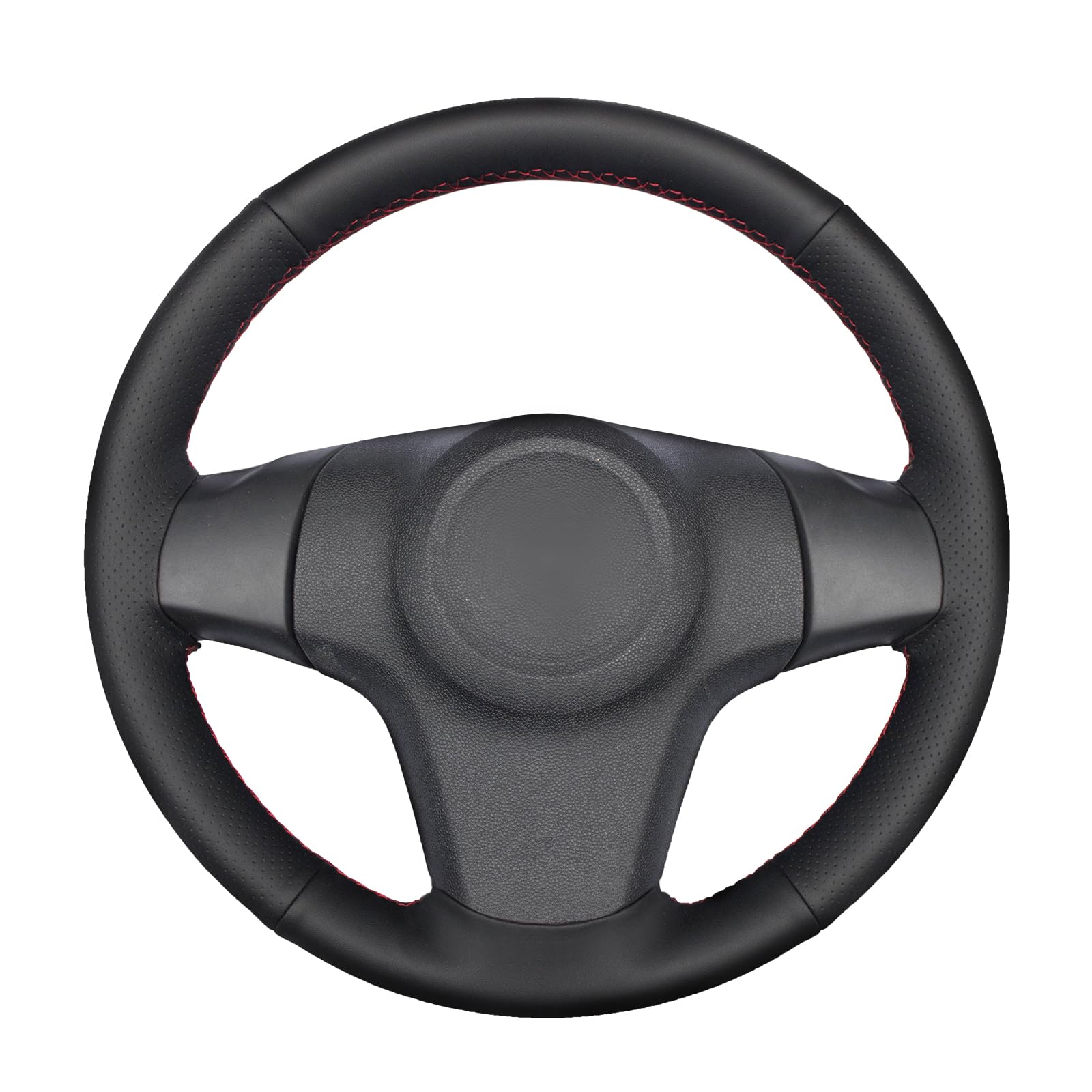 MEWANT Lenkradbezug für Opel Corsa (D) für Vauxhall Corsa (D) 2006-2015 Chevrolet Niva 2009-2017 (3-Spoke) Hand Nähen Auto Lenkradbezüge aus Mikrofaser Leder & Suede Lenkradhülle von MEWANT