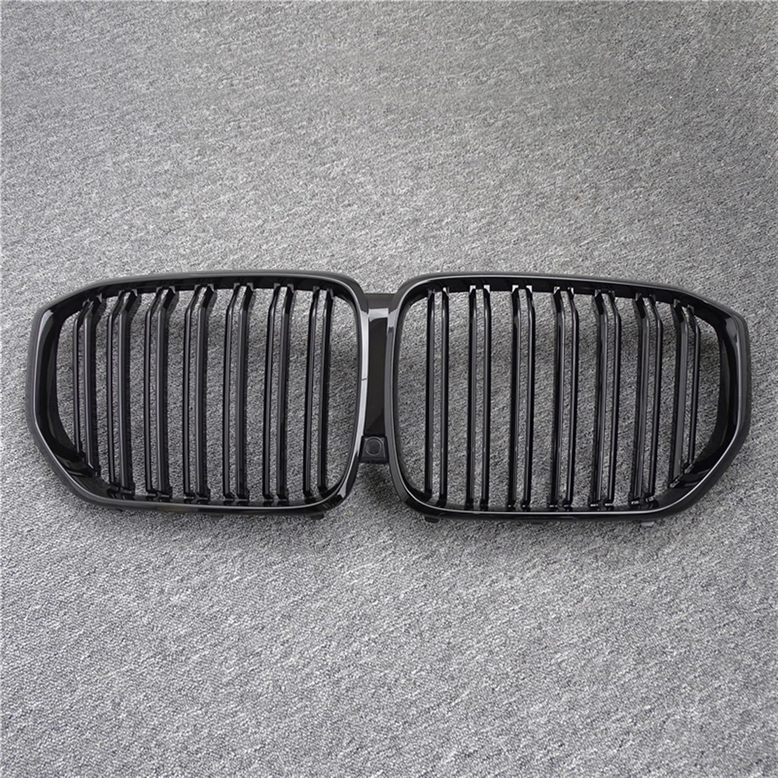 MEXWLOP 1 Paar glänzend/mattschwarzer Frontgrill, for, for den neuen X5/G05 2020, Kühlergrill im Auto-Stil, Refit-Stoßstangenlatte, Doppellinien-Renngrills Auto-Frontgrill(Gloss Double Line) von MEXWLOP