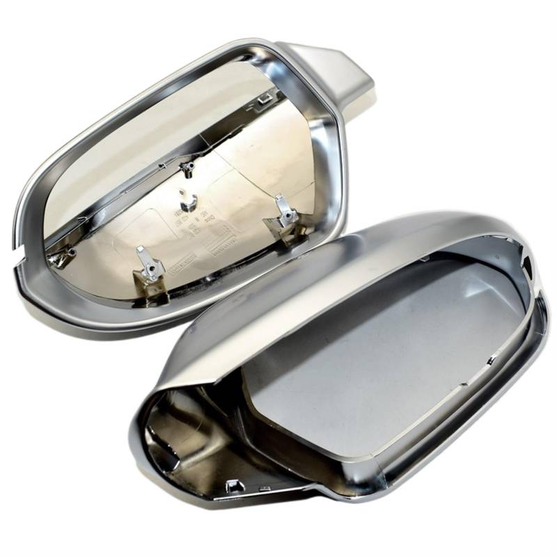 MEXWLOP 1 Pair Car Rearview Mirror Shell Cover Protection Cap, for, A6 C7 S6 2012-2018 Wing Mirror Matte Chrome Cover Car Accessories Austausch der Autospiegelabdeckung von MEXWLOP