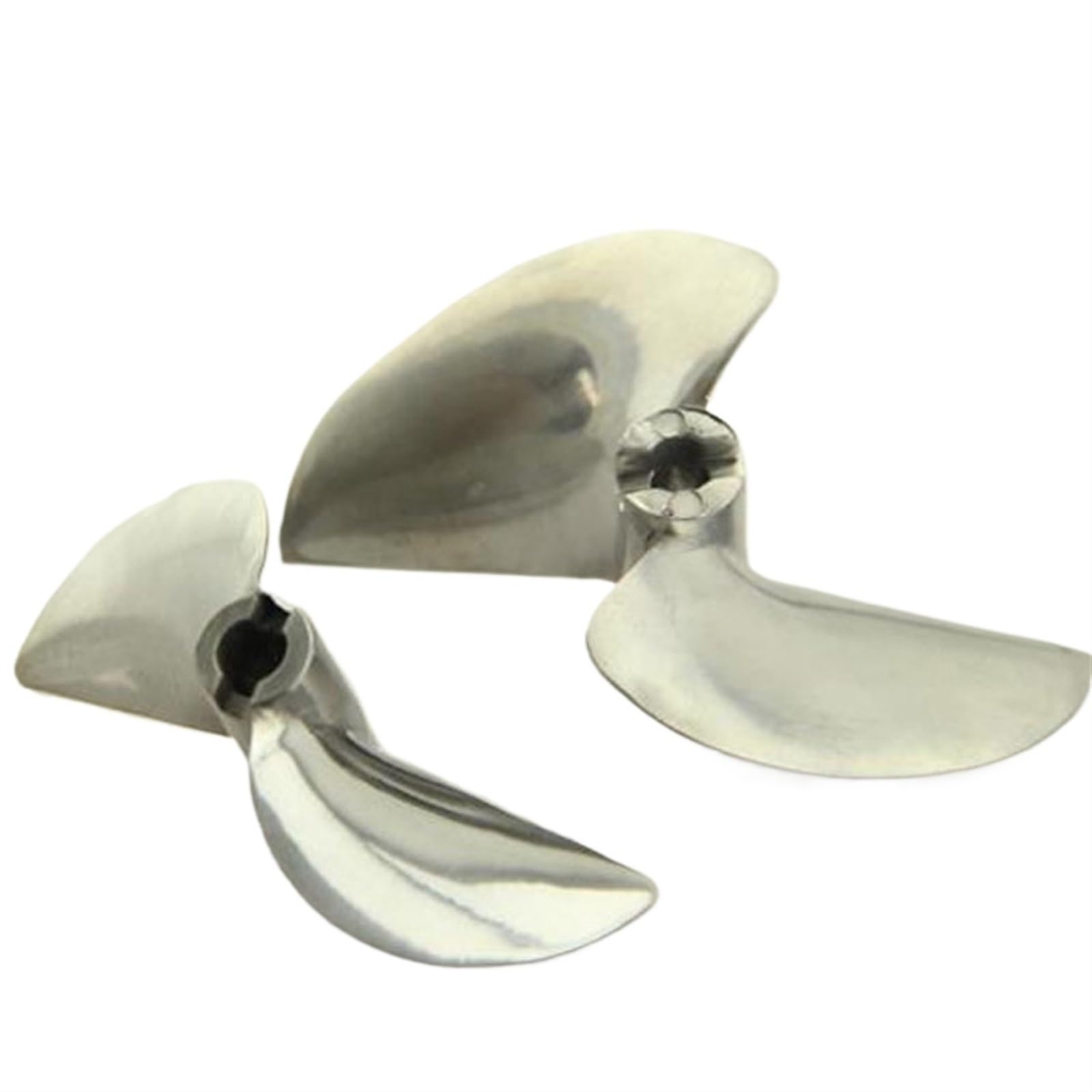 MEXWLOP 1PC 26CC Benzin Boot Propeller 2-Blatt Aluminium Paddel Öffnung 6,35mm Durchmesser 70mm 78mm Metall Requisiten Teile, for RC Benzin Präzisionspropeller aus Metall(678-78x6.35mm) von MEXWLOP