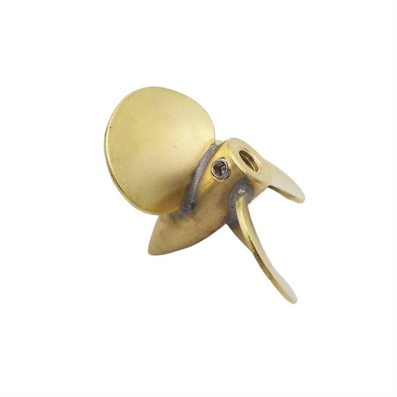 MEXWLOP 1PC 3-Blatt-Metallpropeller M4 35mm eingetaucht CW CCW Prop, for RC Boat Scale Marine Flugzeugträger Schlepper Fischerbootmodell Präzisionspropeller aus Metall(1PC Left Hand) von MEXWLOP