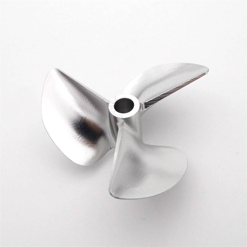 MEXWLOP 1PCS CNC Matel 3 Klingen Propeller 6,35mm 1/4 In Pitch 1,4 Requisiten 58mm 61-70mm 74mm, for Benzin Nitro RC Boot Geschwindigkeit Mono Katamaran Präzisionspropeller aus Metall(D58mm) von MEXWLOP