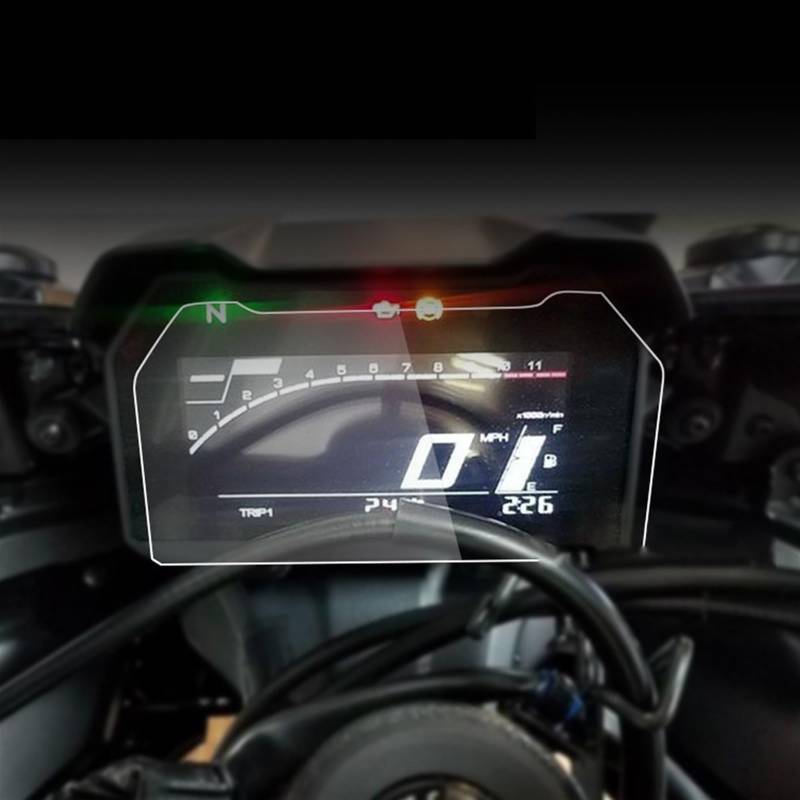 MEXWLOP 2021 2022 YZF R7 Motorradzubehör TFT LCD Scratch Cluster Screen Armaturenbrett Schutz Instrumentenfolie, for Yamaha R 7 Motorrad-Armaturenbrett-Displayschutz(4 Set) von MEXWLOP