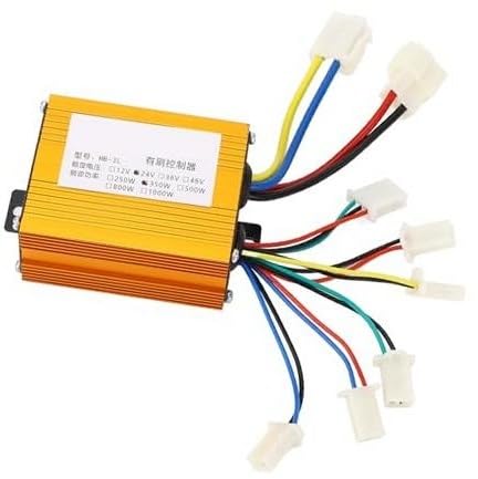 MEXWLOP 24 V 350 W Bürstenloser Regler for Elektrofahrräder, Motordrehzahlregler aus Aluminiumlegierung mit geriffeltem Design, hocheffiziente Leiterplatte, geeignet for Elektrofahrräder, Roller, Drei von MEXWLOP