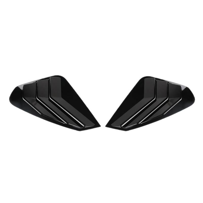 MEXWLOP 2PCS Auto-Heckfenster-Shutter-Abdeckungs-Ordnung, for Toyota, for RAV4, 2019 2020 2021, Fenster-Lamellen-Seitenlüftungs-Ordnung, Auto-Zubehör-Styling Blenden für Fensterläden und Jalousien(2PC von MEXWLOP