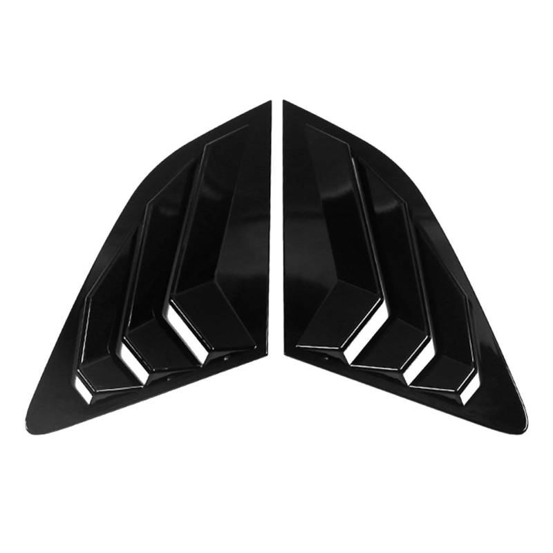 MEXWLOP 2PCS Auto Heckscheibe Lamellen Fensterläden Jalousien Abdeckung Trim, for, for A3 8V 2014-2019 Zubehör Auto Styling ABS Glänzend Schwarz Blenden für Fensterläden und Jalousien(for Hatchback m von MEXWLOP