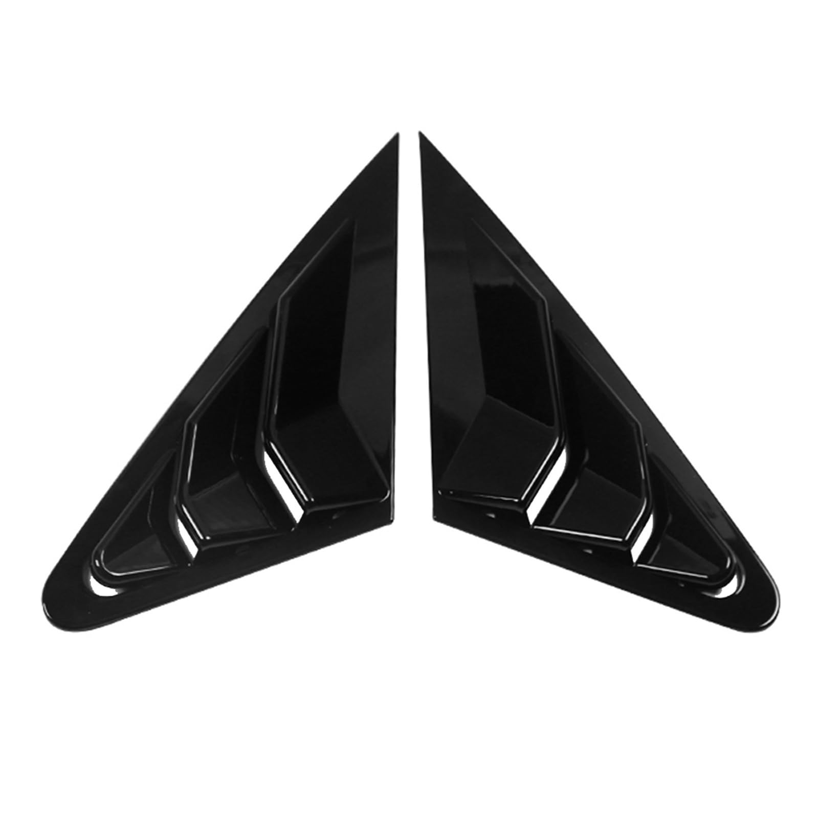 MEXWLOP 2PCS Auto Heckscheibe Lamellen Fensterläden Jalousien Abdeckung Trim, for, for A3 8V 2014-2019 Zubehör Auto Styling ABS Glänzend Schwarz Blenden für Fensterläden und Jalousien(for Sedan Model von MEXWLOP