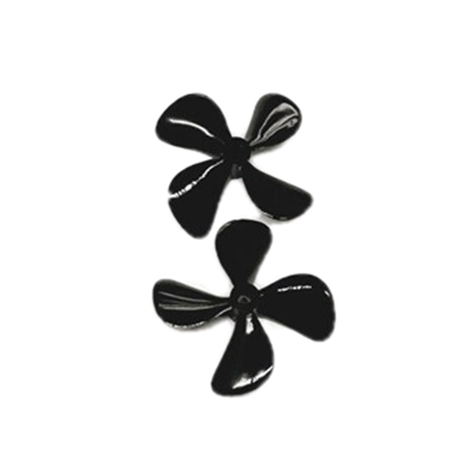 MEXWLOP 2PCS Vier-Blatt Propeller Vollständig Eingetaucht D50mm 55mm 60mm Propeller CW CCW Nylon Requisiten for RC Boote DIY Teile Präzisionspropeller aus Metall(1pair 55mm) von MEXWLOP