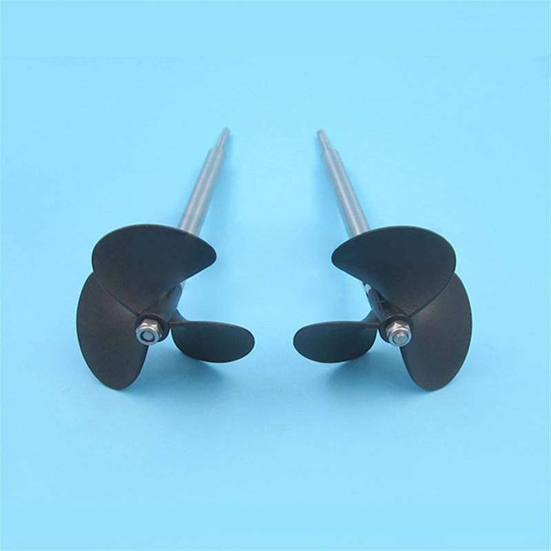 MEXWLOP 3-Blatt-Propeller 5 mm Bootsachsen-Integration, for Trawler-Nest-BootEdelstahl 3-Blatt-Propeller 70 mm/80 mm Präzisionspropeller aus Metall(Axle 20cm 70mm 1Pair) von MEXWLOP