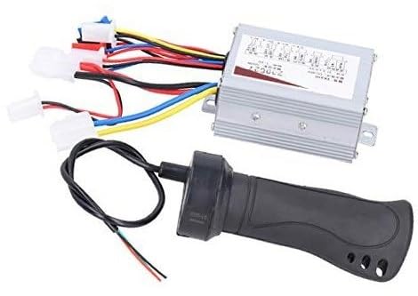 MEXWLOP 36V 500W Bürstenloser Drehzahlregler mit Gasgriffsatz 8,5 x 6,2 x 3,4 cm, for Elektroroller E-Bike Dreiräder Controller für Elektroroller von MEXWLOP