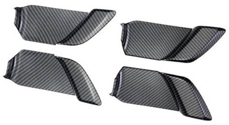 MEXWLOP 4 Stück, for Toyota, for Prius 2023 2024, Innentür-Öffnungsgriffabdeckung, Innen-Auto-Ersatzzubehör Auto-Innentürgriff(Black Low Configuration) von MEXWLOP