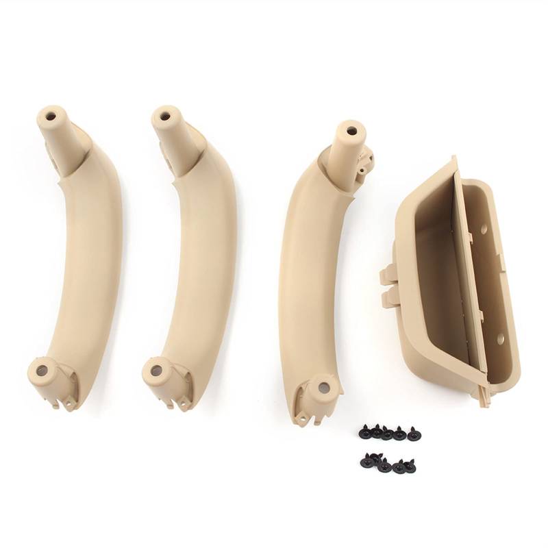 MEXWLOP 4 Stück RHD Beige Innentürverkleidung Griffabdeckung Innentürgriffverkleidung, for, for X3 X4 F25 F26 2011 2012 2013 2014 2015 2016 2017 Auto-Innentürgriff von MEXWLOP