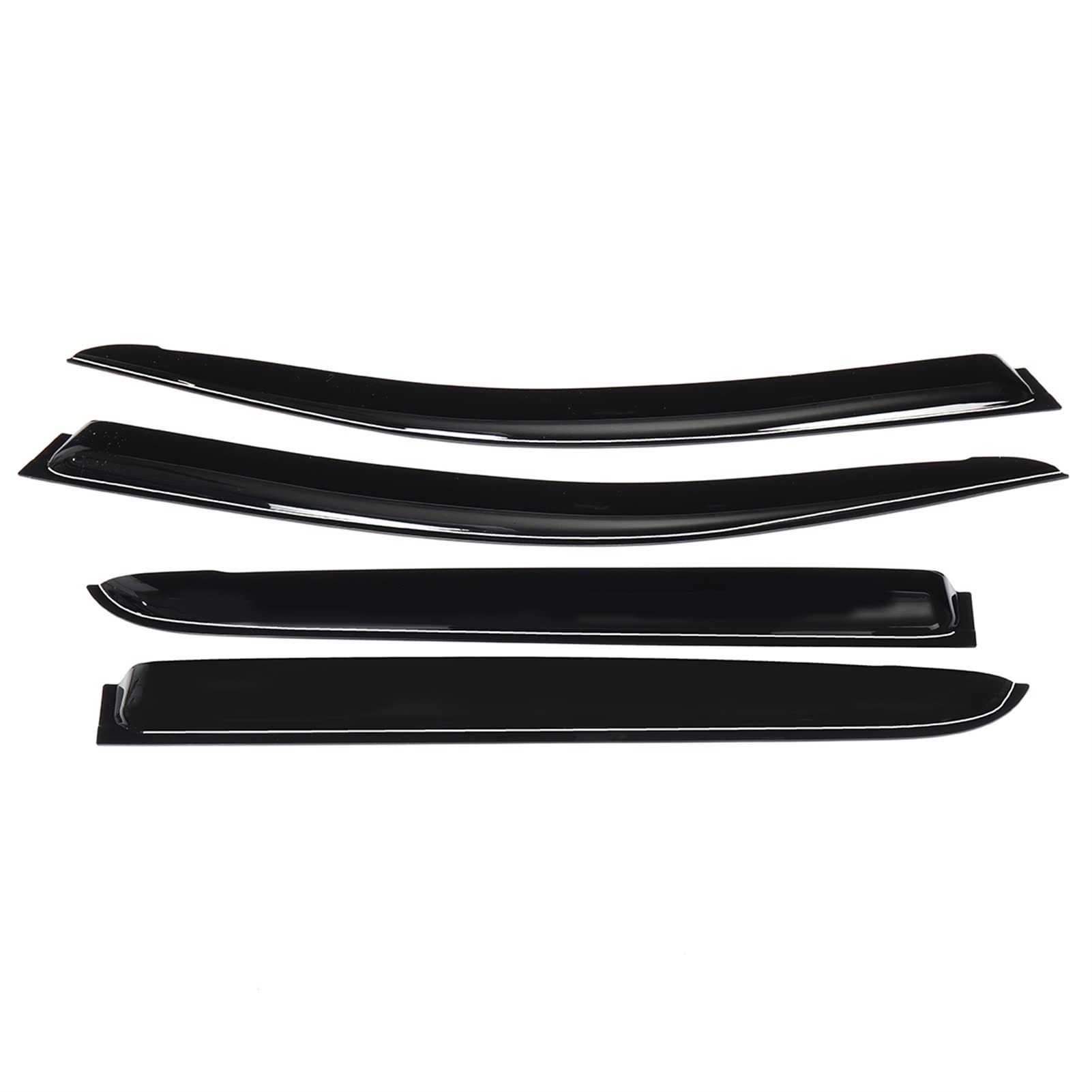 MEXWLOP 4PCS Seitenfensterabweiser Sonnenregenabweiser Wetterschutz Autozubehör, for Hilux SR5 2015 2016 2017-2021 Heckscheiben-Dachspoiler von MEXWLOP