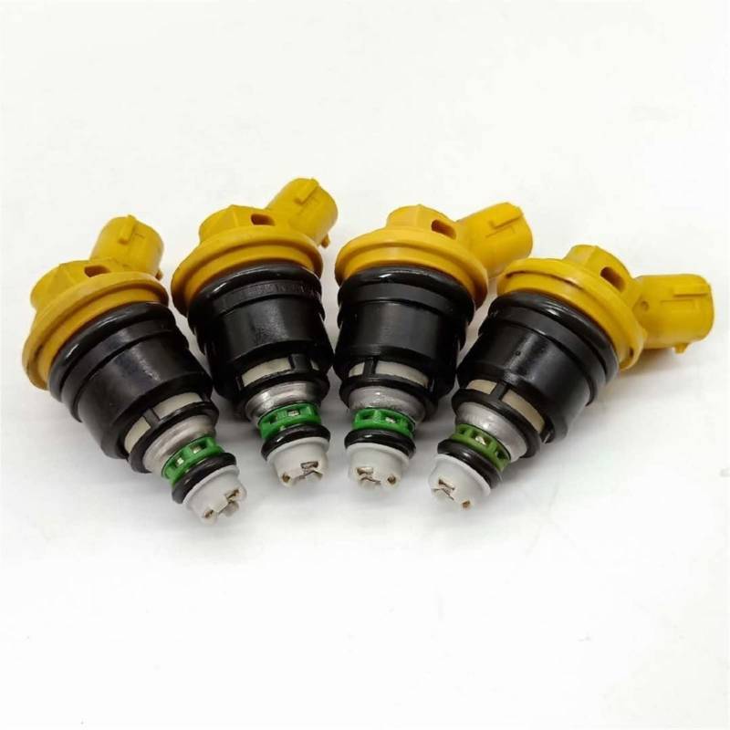 MEXWLOP 4x Kraftstoffeinspritzventil 800ccm Auto-Benzinmotor Düse Einspritzung Seiteneinspritzventil JECS, for Subaru, Sti WRX GC8 2.5L 16600-AA170 Benzinsprühdüse von MEXWLOP