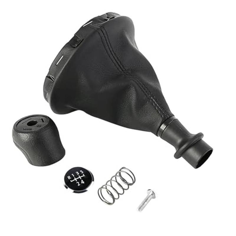 MEXWLOP 5-Gang-Schaltknauf-Abdeckung for manuellen Schaltknauf for T5 T5.1 T6 GP 2003–2019, Kit, Gamaschenmanschette, schwarz, Schalthebelabdeckung, staubdichter Ersatz Auto-Schaltknauf von MEXWLOP