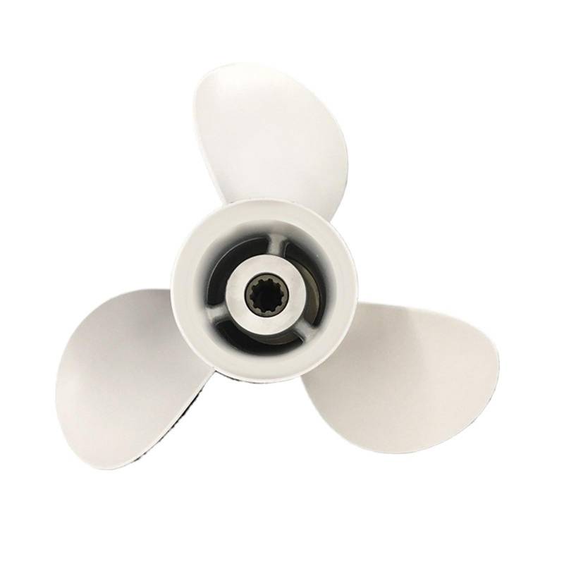 MEXWLOP Aluminium 10 Zahn Spline Motor Teil Propeller 9 7/ 8x12, for Yamaha, for Außenbordmotor 20HP 25HP F25HP 30HP 664-45954-01-EL Präzisionspropeller aus Metall von MEXWLOP