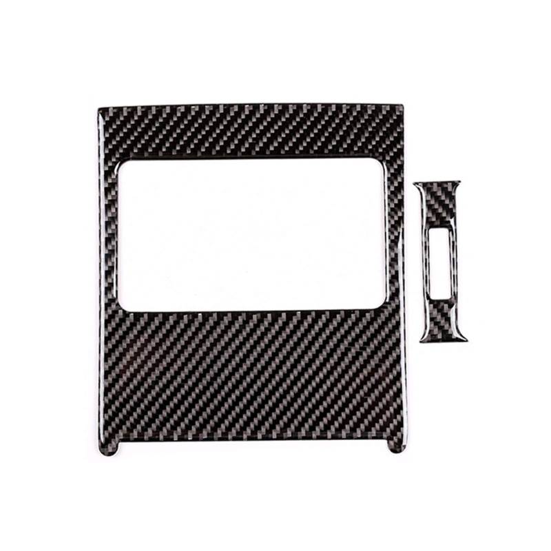 MEXWLOP Auto Carbon Fiber Heckklappe Armaturenbrett Verkleidung Klimaanlage Lüftungsschlitz Abdeckung, for Mercedes-Benz, for C Klasse W204 2007 2008-2013 Lüftungsschlitzverkleidung für Autos(Rear A von MEXWLOP