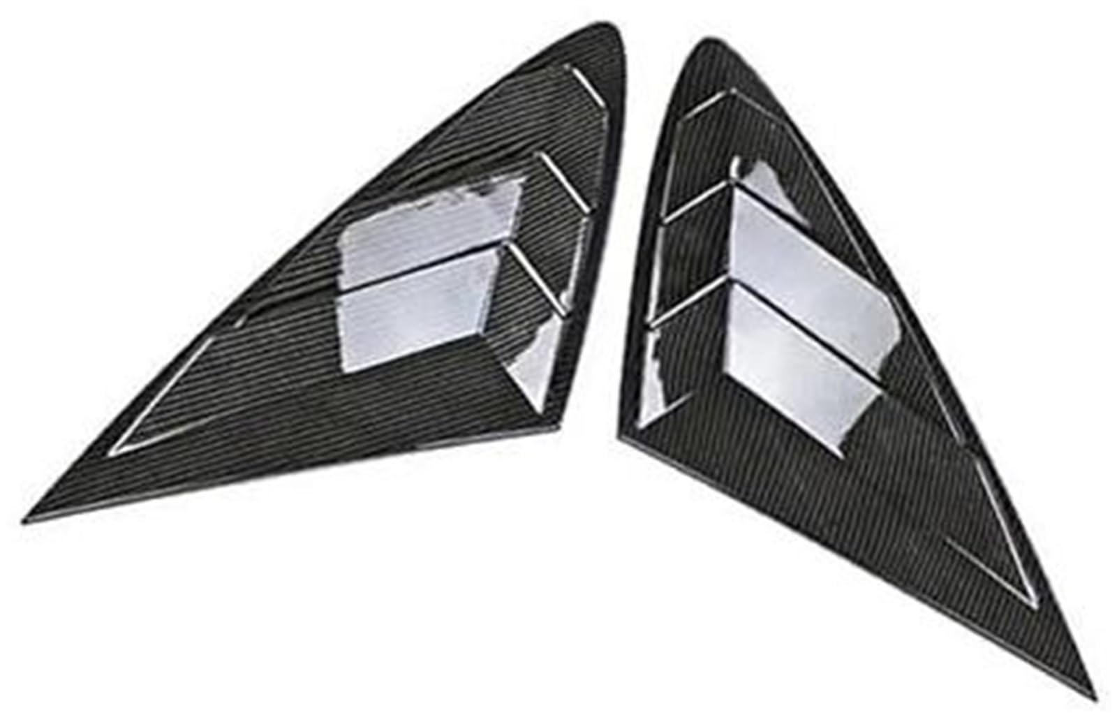 MEXWLOP Auto-Hecklamellen-Fensterabdeckungs-Ordnungsaufkleber, for Hyundai, Sonata 2020–2022, Lüftungsschaufel, ABS-Kohlefaser-Zubehör Blenden für Fensterläden und Jalousien(Black Carbon) von MEXWLOP