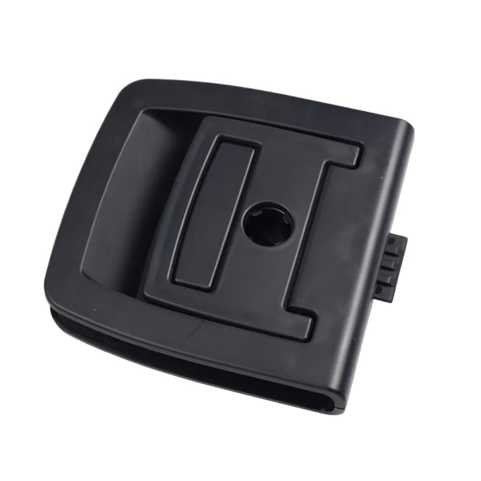 MEXWLOP Auto Kofferraummattengriff Kofferraumboden Teppichgriff Gepäckraumgriff, for, X5 X6 E70 E71 E72 F15 F16 F07 Kofferraumboden-Teppichgriff(Black with Lock Hole) von MEXWLOP