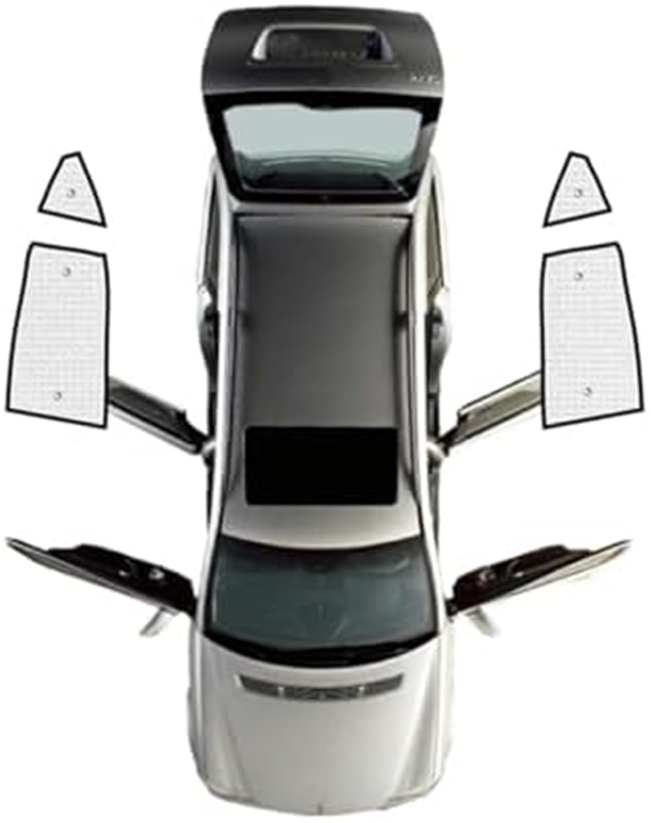 MEXWLOP Auto-Sonnenschutz, Auto-Sonnenschutzaufkleber, Sonnenschutz, Fenstervorhänge, Sonnenblende, for Nissan, for Altima L34 2019 2020 2021 2022 2023 2024, Autozubehör, Autofensterrollos (Frontschei von MEXWLOP