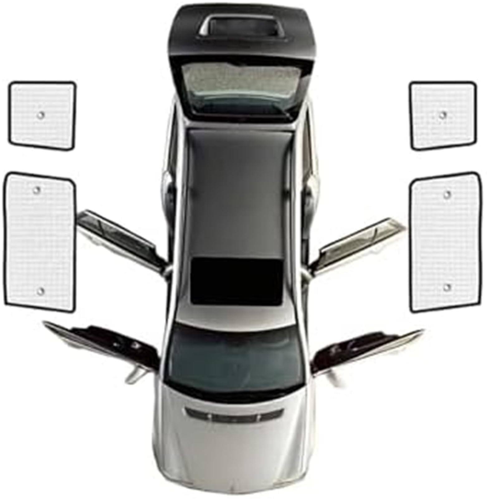 MEXWLOP Auto-Sonnenschutz, Auto-Vollschutz, Sonnenschutzvisier, Sonnenschutzpolster for Fenster, Autozubehör, for Skoda, for Yeti 5L 2009~2017, Autofenster-Sonnenschutz (hinten) Sonnenschutz für Autos von MEXWLOP