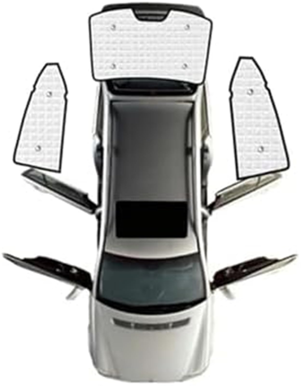 MEXWLOP Auto-Sonnenschutz, Auto-Vollschutz, UV-Schutz, Autozubehör, Fenster-Sonnenblenden, for Nissan, for Sylphy, for Sentra B18 2020 2021 2022 2023 2024, Autofenster-Sonnenblenden (Heckscheiben 3-tl von MEXWLOP