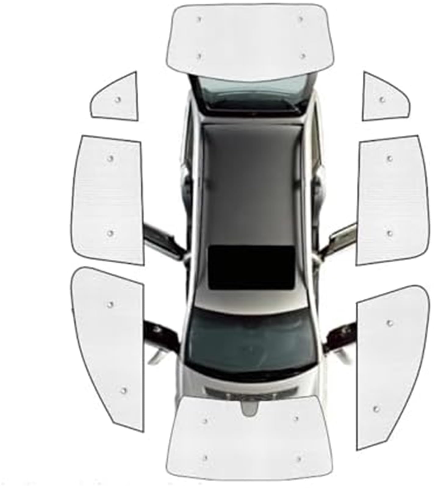 MEXWLOP Auto-Sonnenschutz, for, for X3 F25 2011 2012 2013 2014 2015 2016 2017 Auto-Windschutzscheiben-Sonnenschutz Seitenfenster Sonnenschutz UV-Schutz Visierabdeckung Zubehör Autofenster-Sonnenschut von MEXWLOP