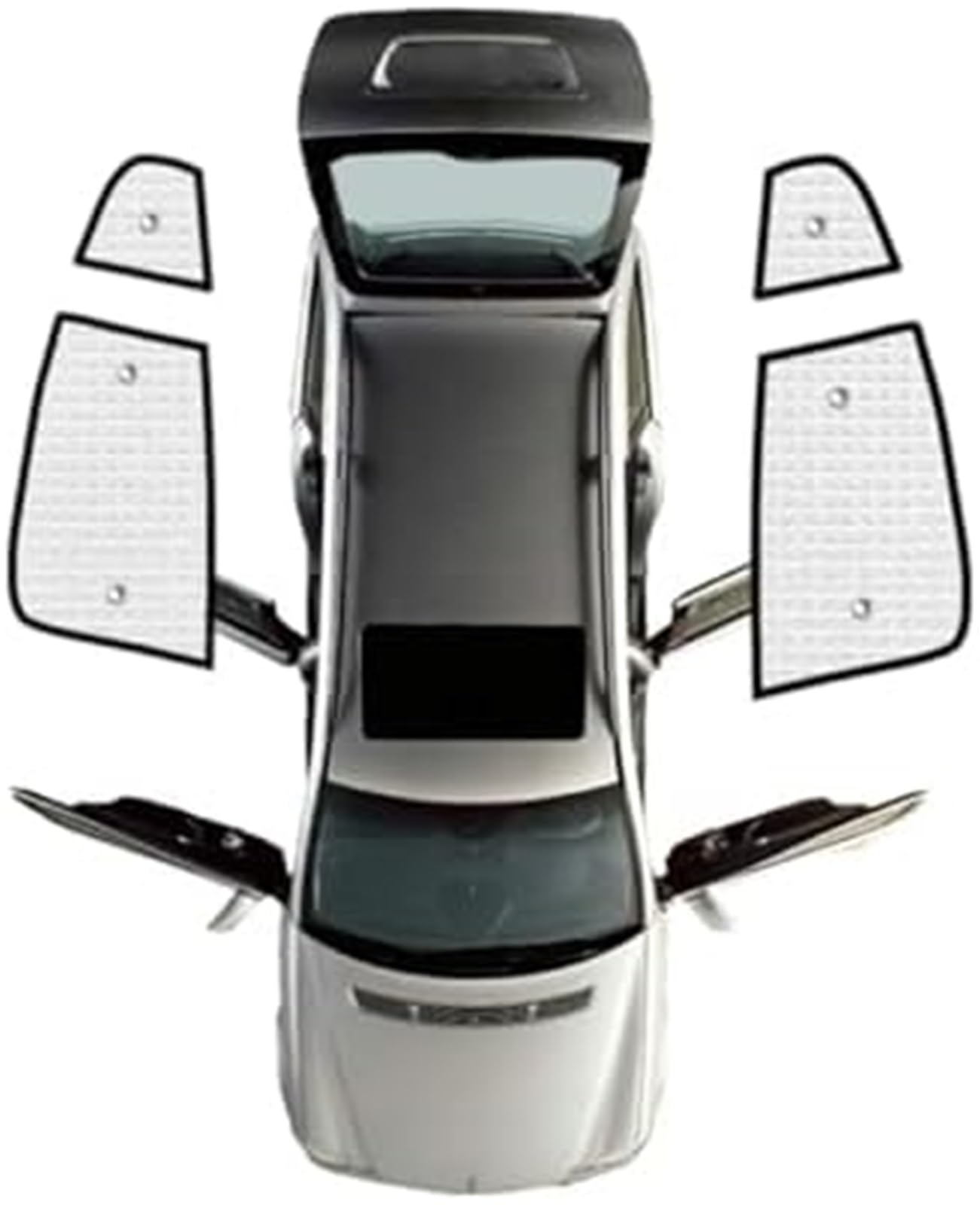 MEXWLOP Auto-Sonnenschutz, for Mazda 3, for Mazda 3 2022, for Axela BP Sedan 2019-2023 Auto-Vollfenster-Sonnenblende Sonnenfensterblende Sonnenschutzzubehör Autofensterblenden (Frontscheiben 3-tlg.) S von MEXWLOP