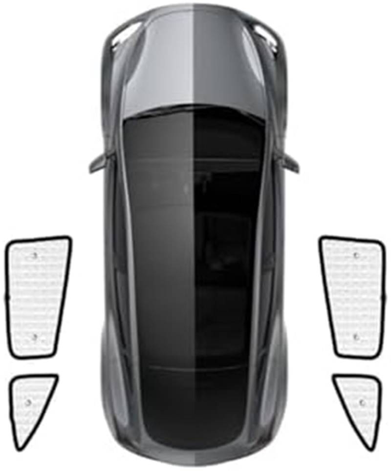 MEXWLOP Auto-Sonnenschutz, for Tesla, for Modell Y 2022 2020 2021 2023 Anti-UV-Auto-Vollfenster-Sonnenschutz Autofenster-Visier-Sonnenschutzabdeckungen Zubehör Autofenster-Sonnenschutz (Heckscheibe) S von MEXWLOP