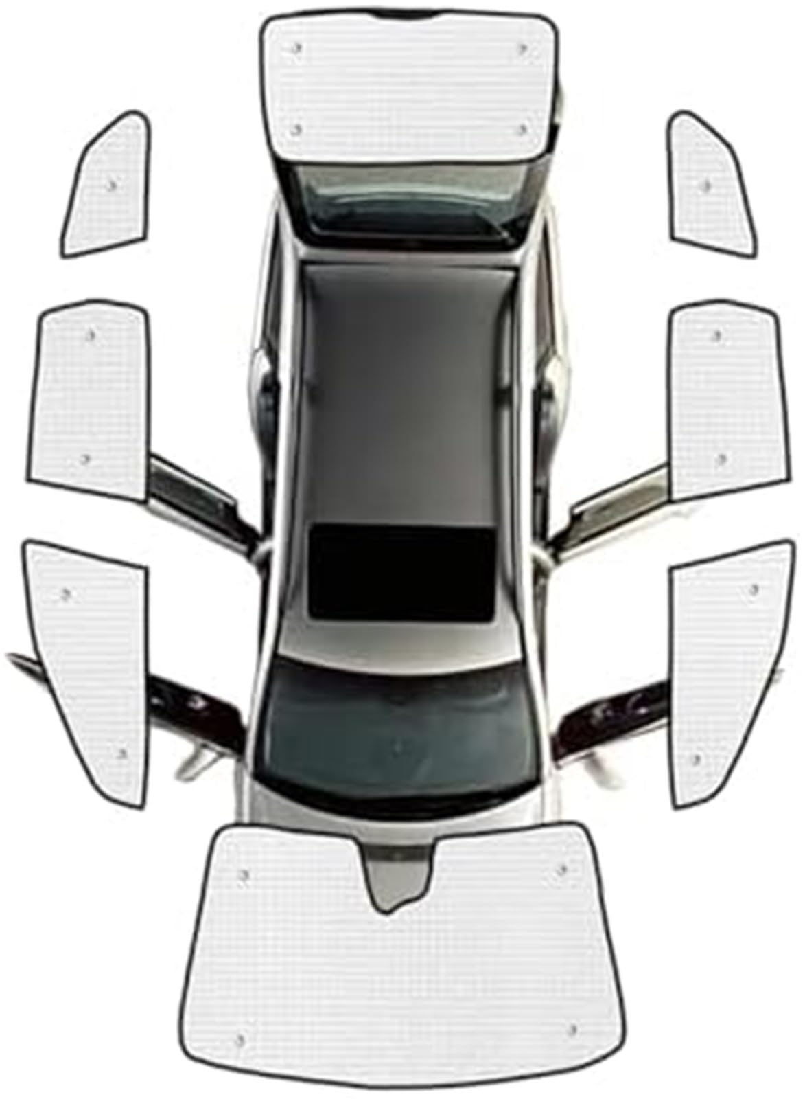 MEXWLOP Auto-Sonnenschutz, for VOLVO, for XC60 2009-2017 Auto-Vollfenster-Sonnenblenden Anti-UV-Auto-Sonnenfensterblenden Sonnenschutz-Aufkleber-Abdeckungen Zubehör Autofensterblenden (Heckscheibe) So von MEXWLOP