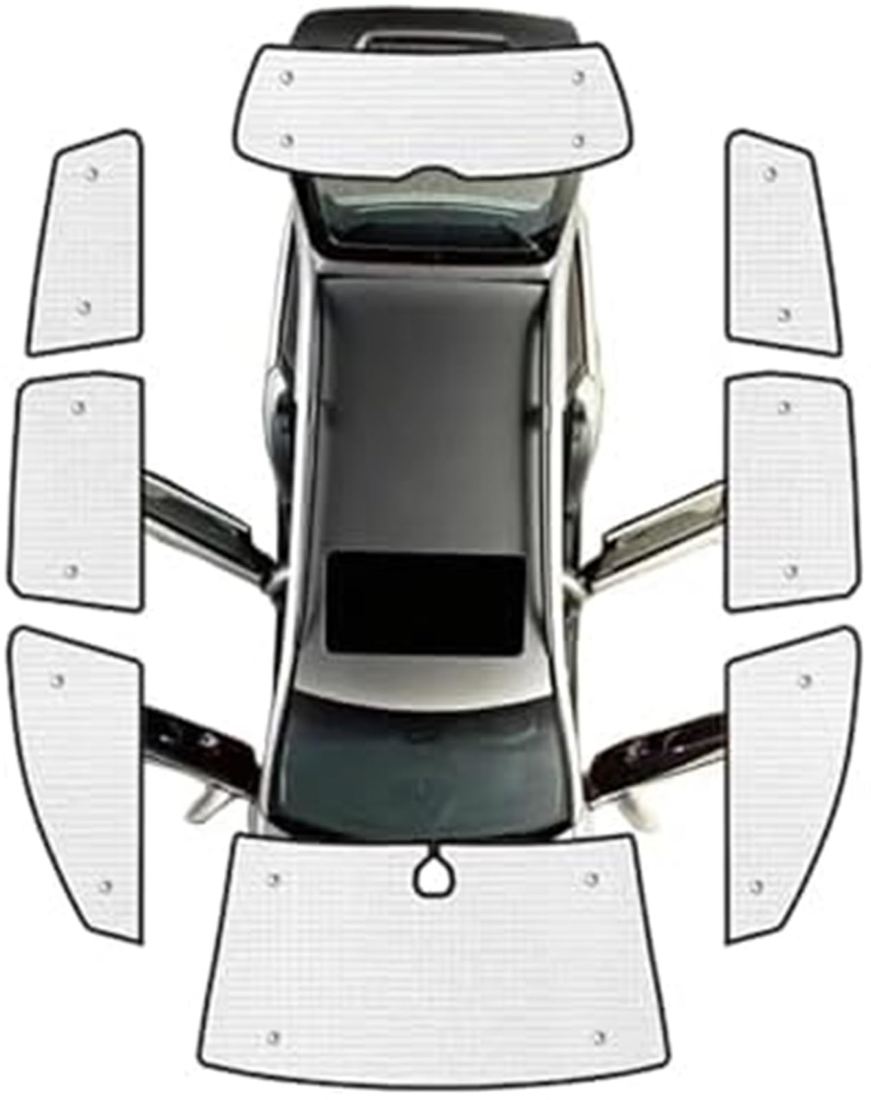 MEXWLOP Auto-Sonnenschutz, vollständige Abdeckung, for VW, for Golf, MK5 6, for Kombi 2007 2008 2009 2010 2011 2012 2013, Sonnenschutz for Fenster, Autofenster-Sonnenschutz (Heckscheibe) Sonnenschutz von MEXWLOP