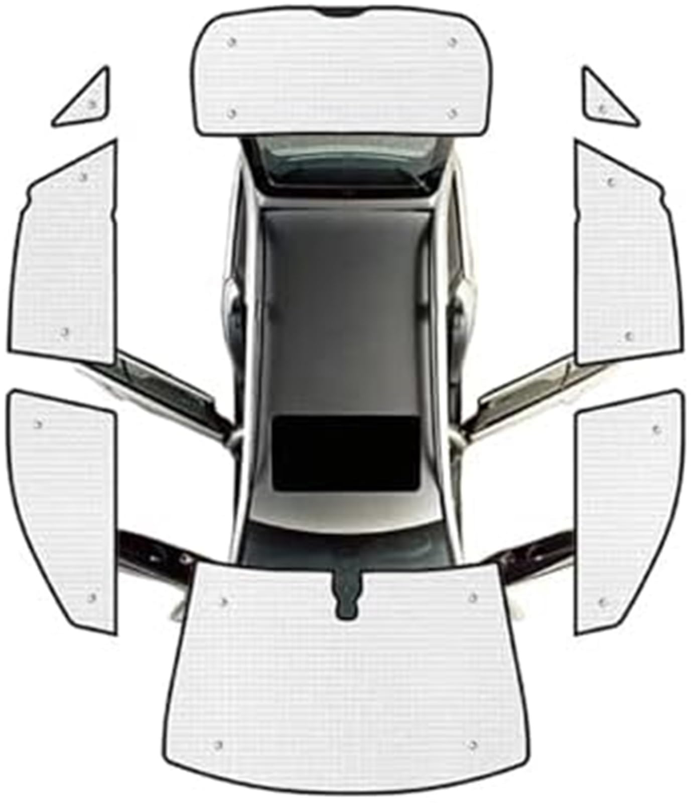 MEXWLOP Auto-Sonnenschutz for die Windschutzscheibe, UV-Schutz, Sonnenschirm, Visier, Autozubehör, for Lexus, RX350 XU30 RX 2004–2009, for Harrier-Autofensterblenden (alle Sonnenschutzblenden) Sonnens von MEXWLOP