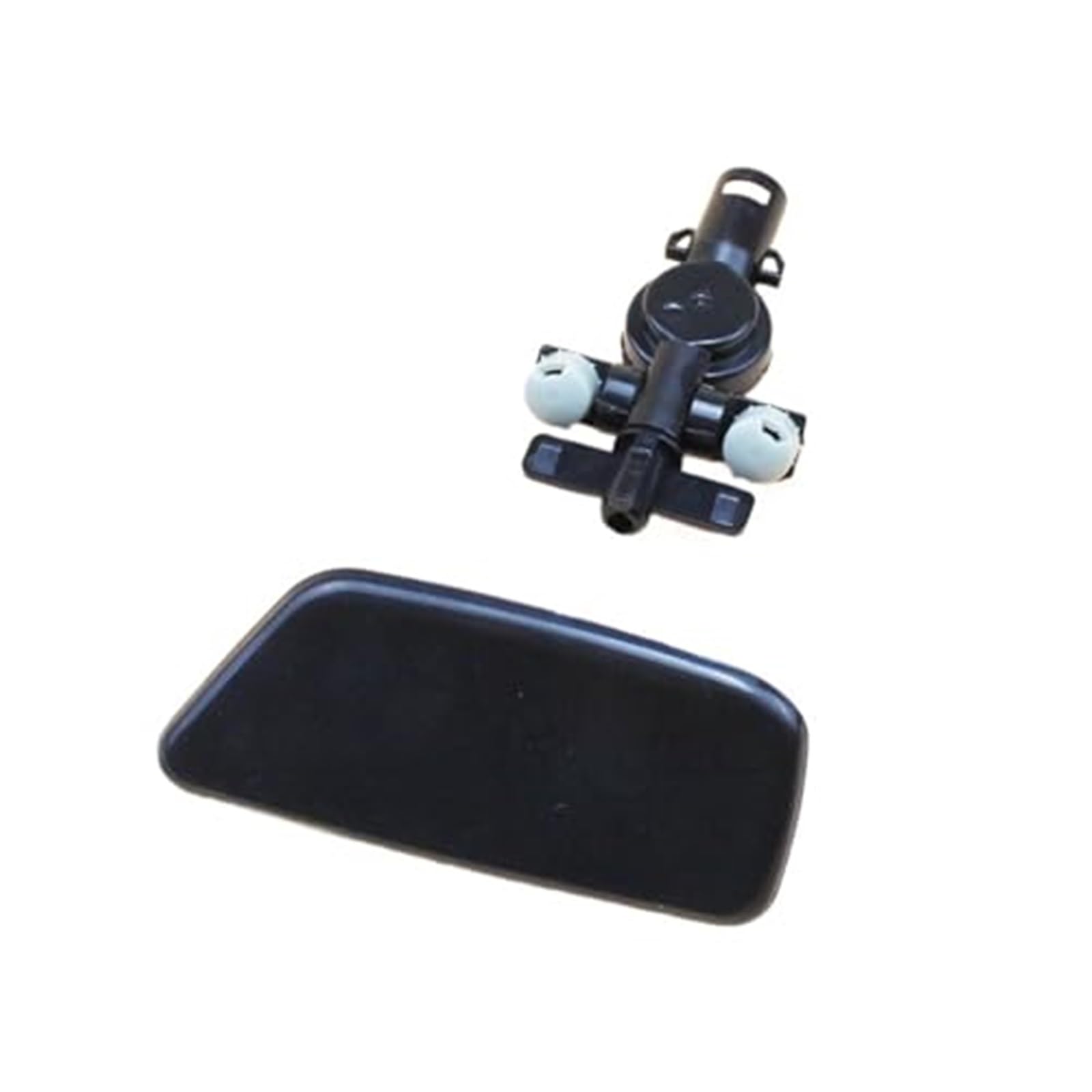 MEXWLOP Auto Styling 1PCS Frontstoßstange Scheinwerfer Sprühdüsenabdeckung Scheinwerferwaschdüsenkappe mit Halter, for Subaru, for Forester, 2009-2012 Scheinwerferdüsenabdeckung(BLACK Left With Connec von MEXWLOP