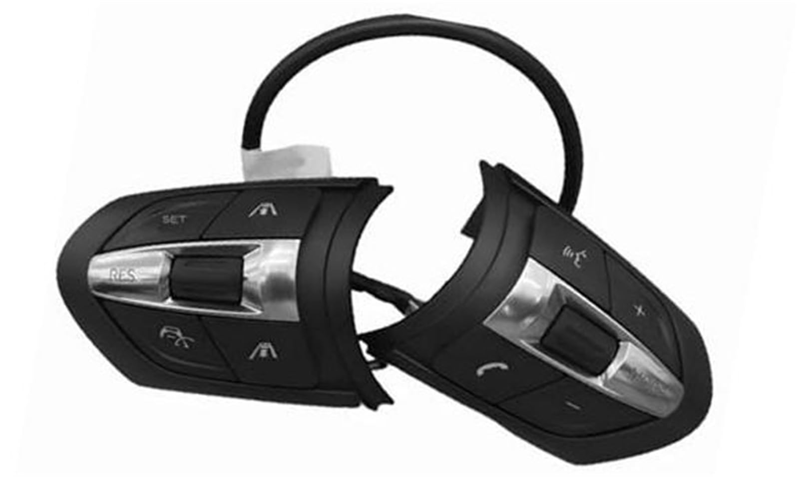 MEXWLOP Auto-Tempomat-Taste, for, for M3 M6 M5 Sportwagen, Multifunktions-Lenkrad-Tempomat-Tasten, Lautstärkeregler-Tasten, Audio-Steuerschalter Lenkradschalter-Tastensatz(Black 4) von MEXWLOP