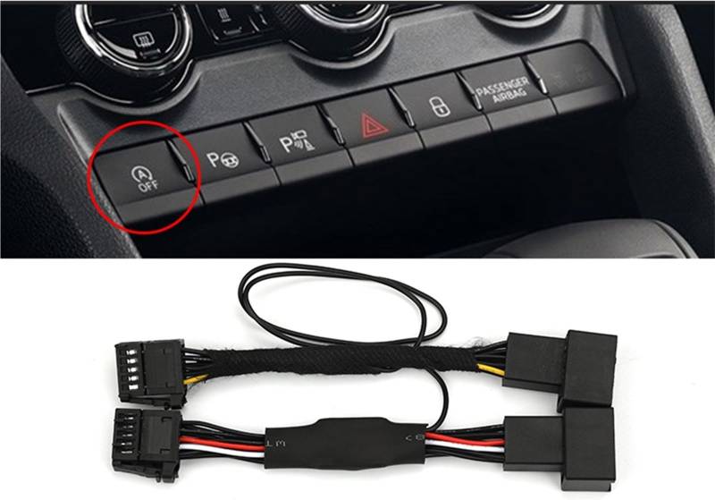 MEXWLOP Automatischer Stopp-Start-Motorsystem-Abbruchkabel-Gerätesteuerungssensor-Stoppstecker, for Skoda, Octiava Super B Fabia Scala, for KODIAQ Auto-Start-Stopp-Sensor(for Kodiaq) von MEXWLOP