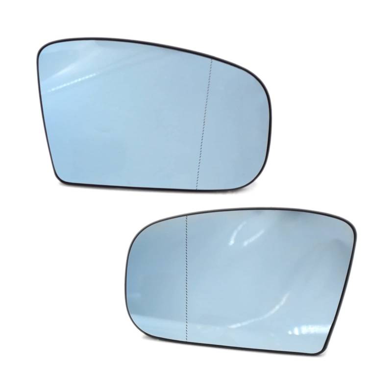 MEXWLOP Beheizte Türspiegelgläser mit Platte, blau, 1 Paar, for Mercedes-Benz W220 1999-2002 Austausch des Spiegelglases von MEXWLOP