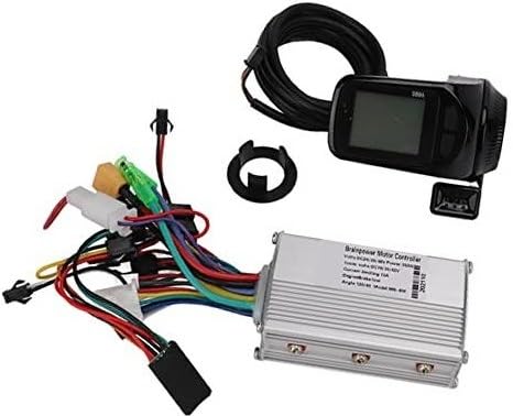 MEXWLOP DIY-Controller-Teil for Elektrofahrräder, bürstenloser 24-V-/36-V-/48-V-350-W-Motorcontroller mit LCD-Anzeige, for Upgrade-Teil for E-Bike-Scooter Steuerung für Elektroroller von MEXWLOP