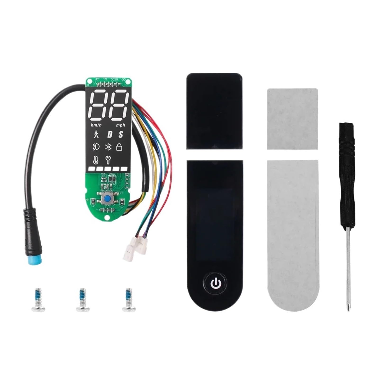 MEXWLOP Elektroroller, for M365 Pro/Pro 2 Armaturenbrett-Display + Abdeckung Ersatzplatine, for Xiaomi, for Deutschland Pro 2 E-Scooter-Teile Elektroroller-Armaturenbrett(Pro 2) von MEXWLOP