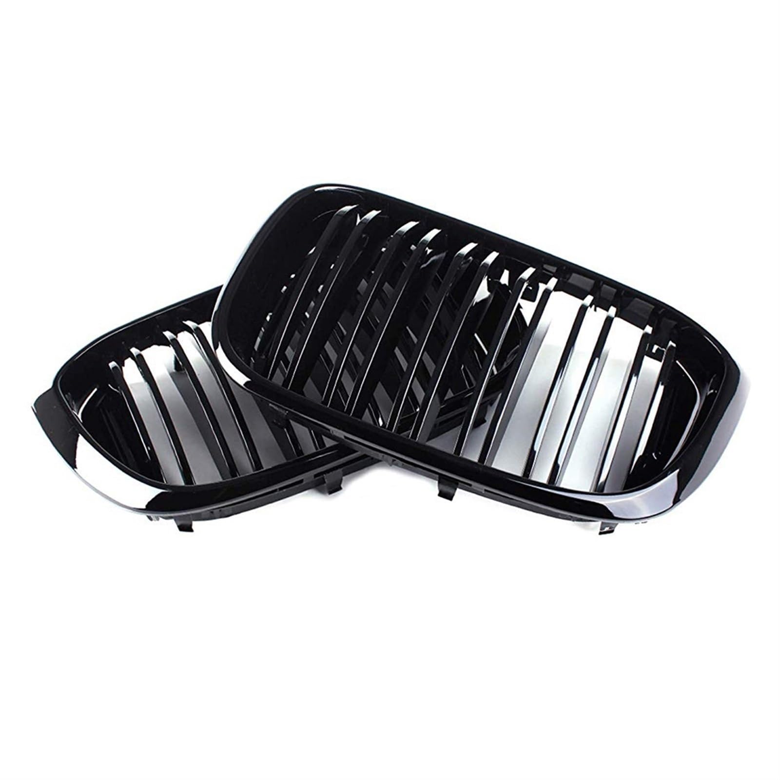 MEXWLOP Glänzend schwarzer Frontgrill im Lamellenstil, for, for X3 G01 X4 G02, for X3 25i 28i Auto-Frontgrill von MEXWLOP