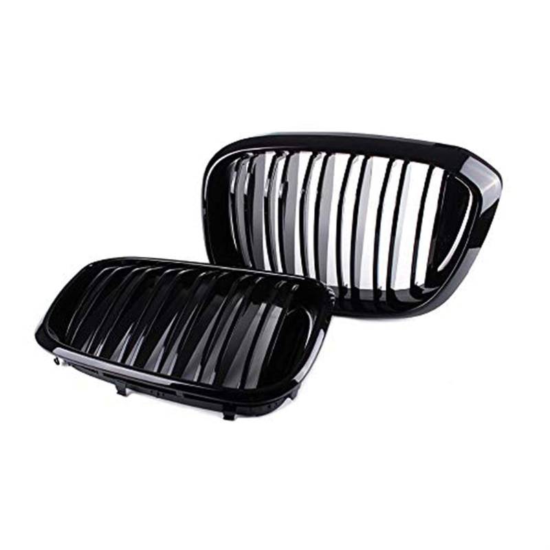 MEXWLOP Glänzend schwarzer Frontgrill im Lamellenstil, for, for X3 G01 X4 G02, for X4 25I 30I 2018 Auto-Frontgrill von MEXWLOP