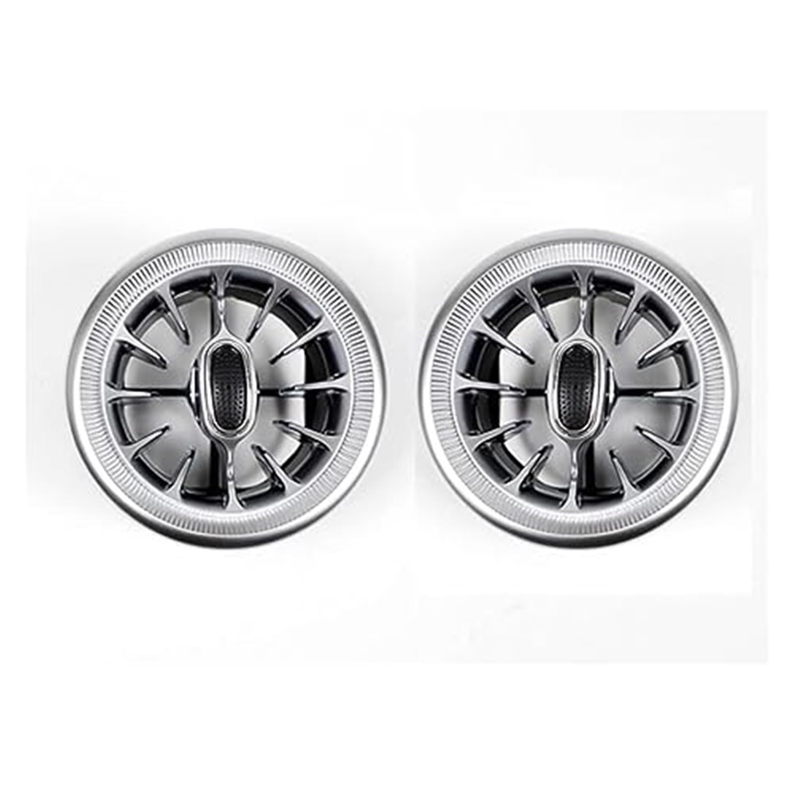 MEXWLOP Innenfront-Armaturenbrett, Klimaanlage, AC-Entlüftungsauslass, Turboverkleidung, for Mercedes, for Benz, V-Klasse Vito Viano Valente Metris W447 15–19 Luftauslassgitter(Black 1pair) von MEXWLOP