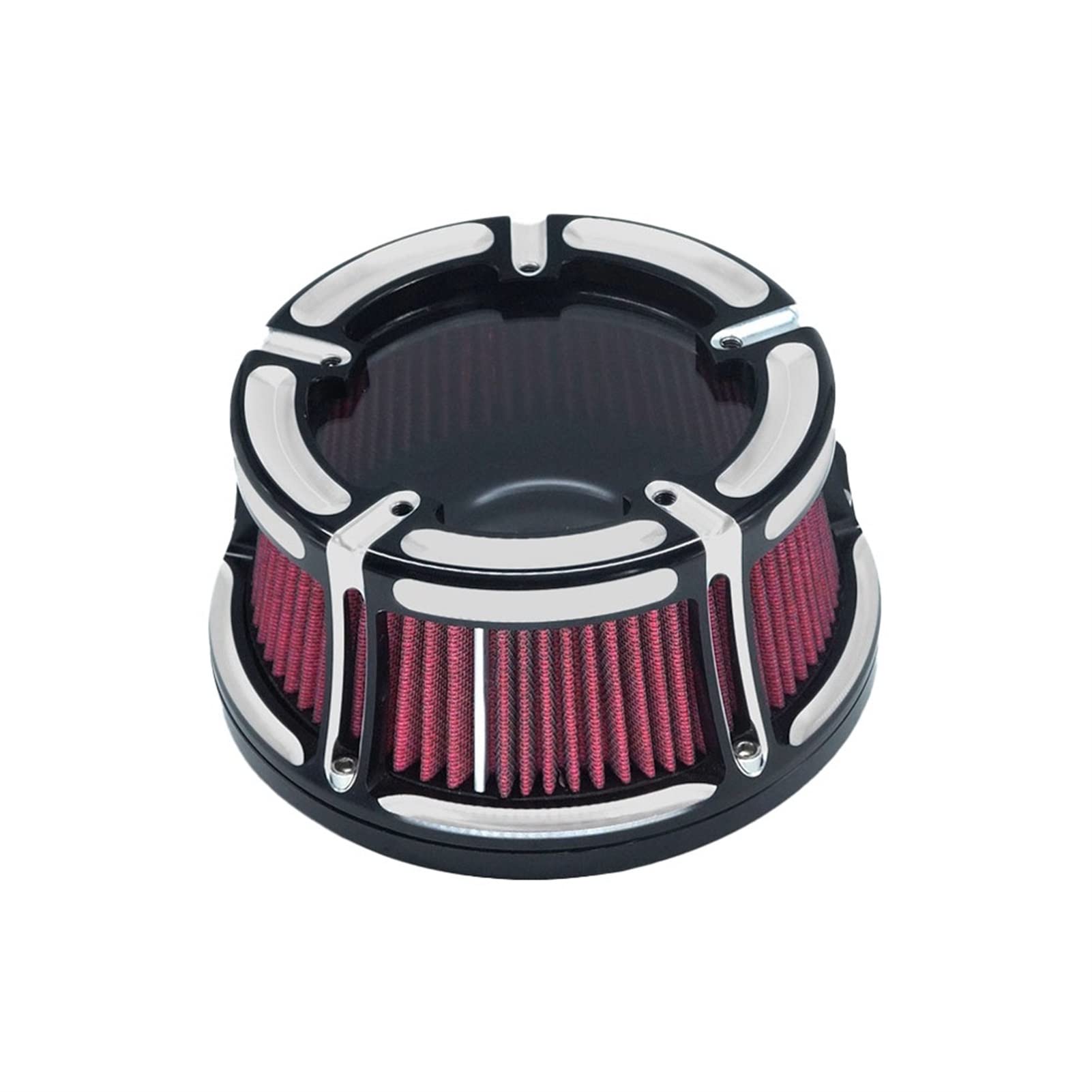 MEXWLOP Klarer Luftfilter-Filtersatz Contrast, for Harley, XL Sportster 883 1200 Softail Dyna Touring Big-Twin Twin Cam FLT FLST FXDLS M8 Lufteinlassfilter für Motorräder(RED Air Filters A) von MEXWLOP