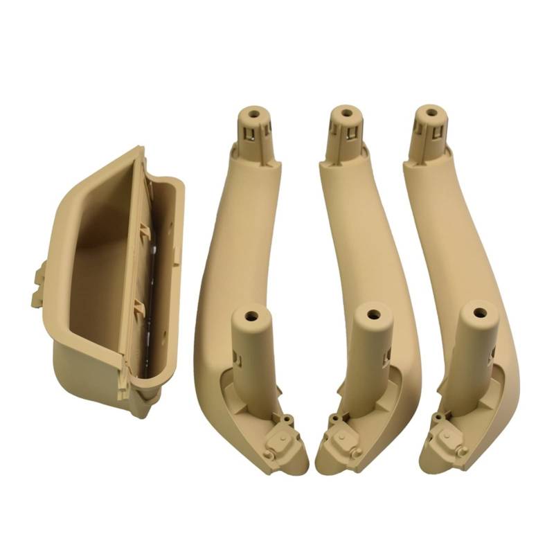 MEXWLOP LHD Carbon Fiber Auto Zubehör Auto Innen Tür Pull Griff Armlehne Panel Abdeckung Trim, for, for X3 X4 F25 F26 2010-2016 Auto-Innentürgriff(Beige-4pcs) von MEXWLOP